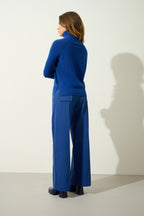 Cassy Roll-Neck Jumper - Outremer - 100% 2-Ply Cashmere - Women