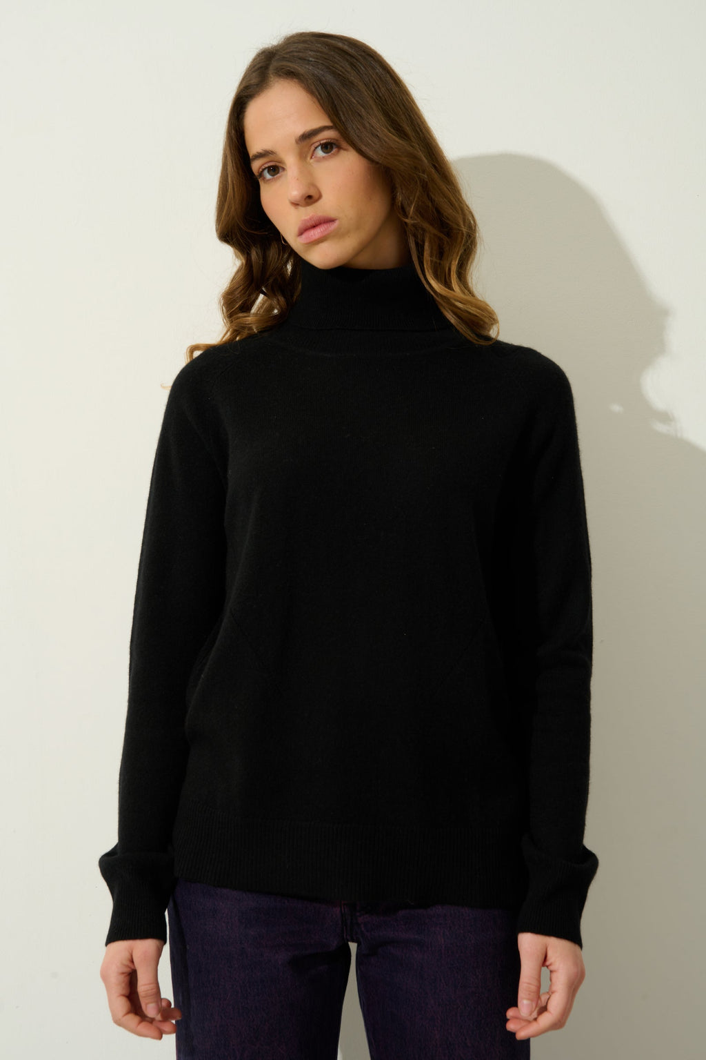 Pull Col Roulé - Madeline - Noir