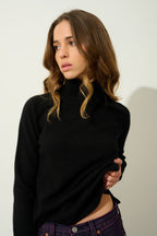 Pull Col Roulé - Madeline - Noir