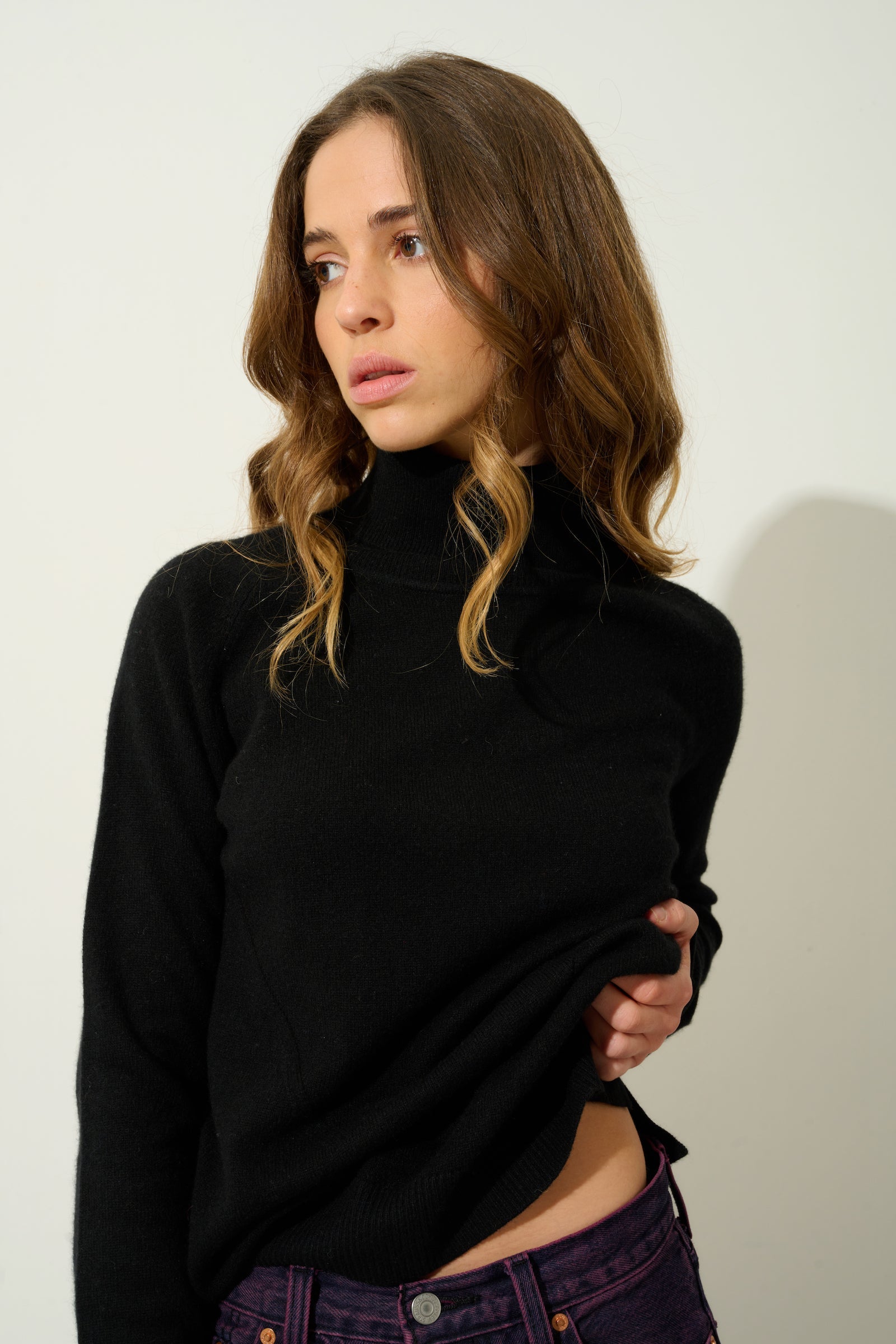 Pull Col Roulé - Madeline - Noir