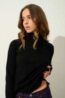 Pull Col Roulé - Madeline - Noir