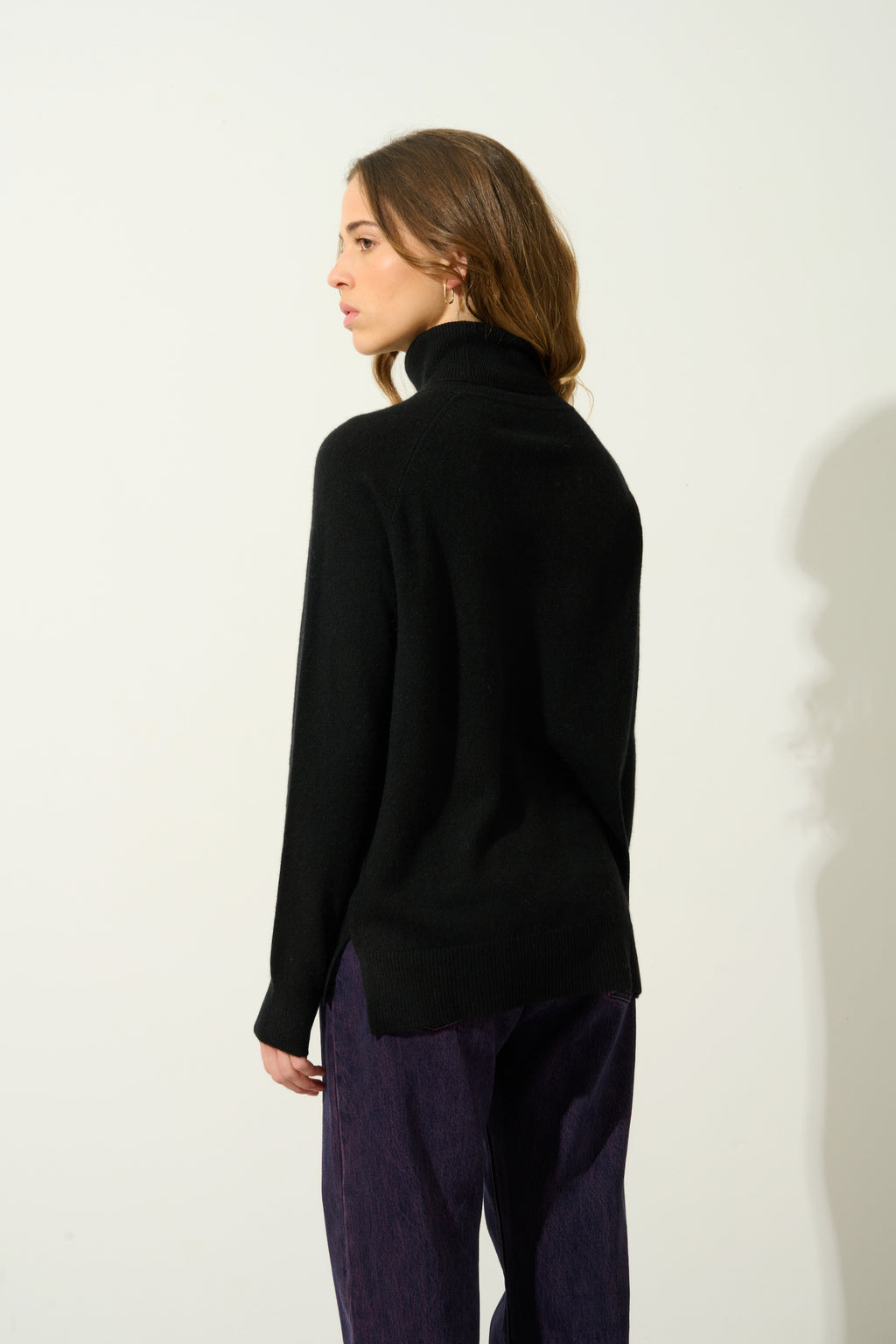 Jersey De Cuello Vuelto - Madeline - Negro