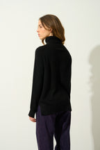 Jersey De Cuello Vuelto - Madeline - Negro