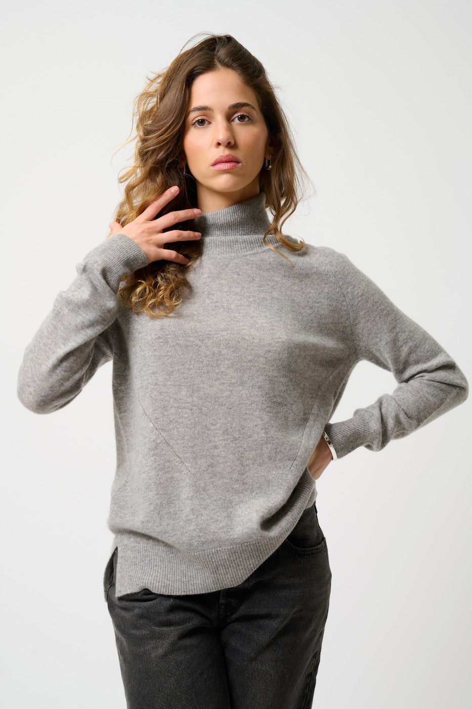 Pull Col Roulé - Madeline - Nuage Chiné