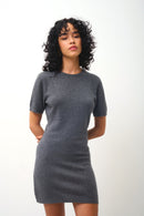Robe Col Rond Sans Manches - Lynn - Anthracite Chiné
