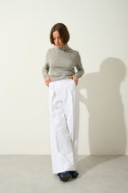 Turtleneck Jumper - Eileen - Mottled Cloud