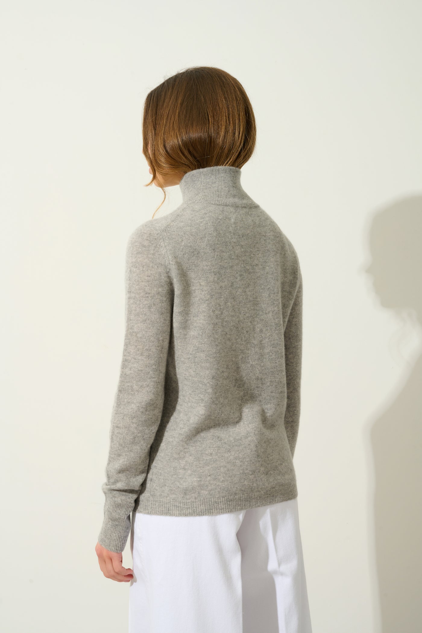 Turtleneck Jumper - Eileen - Mottled Cloud