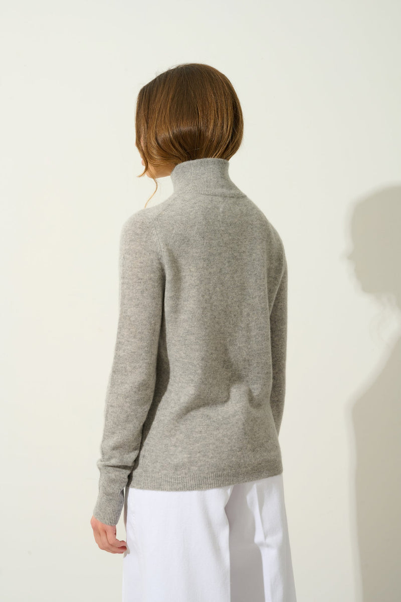 Suéter de cuello alto - Eileen - Heather Cloud
