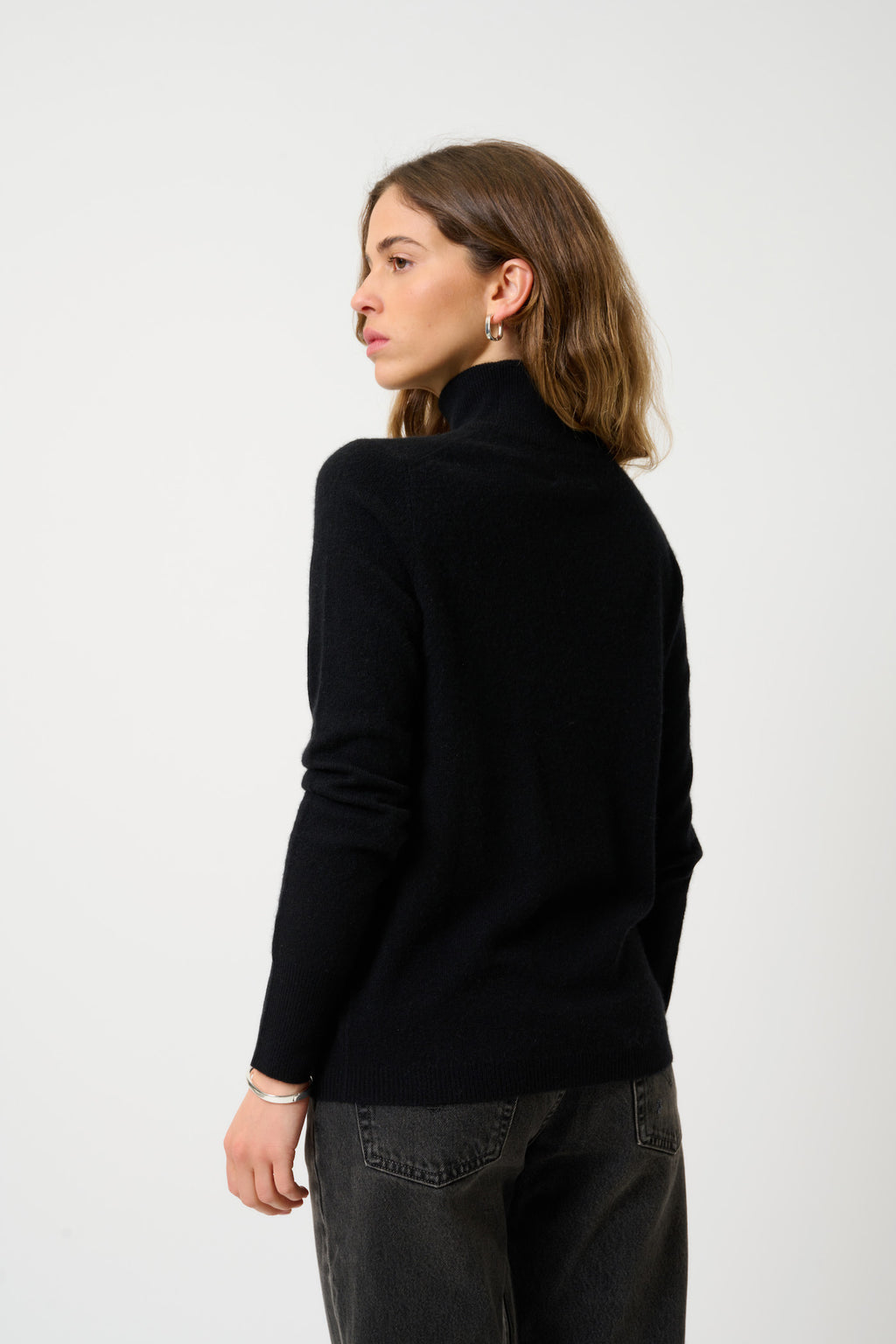 Roll-Neck Jumper - Eileen - Black