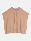 Poncho con capucha Elsa - Camel jaspeado - Mujer