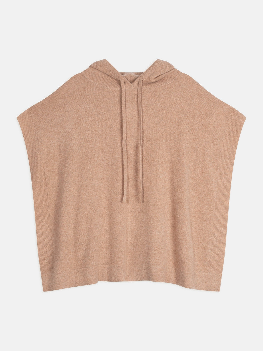 Poncho con capucha Elsa - Camel jaspeado - Mujer