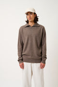 Noemie Trucker-Neck Jumper - Taupe Marl - Men's