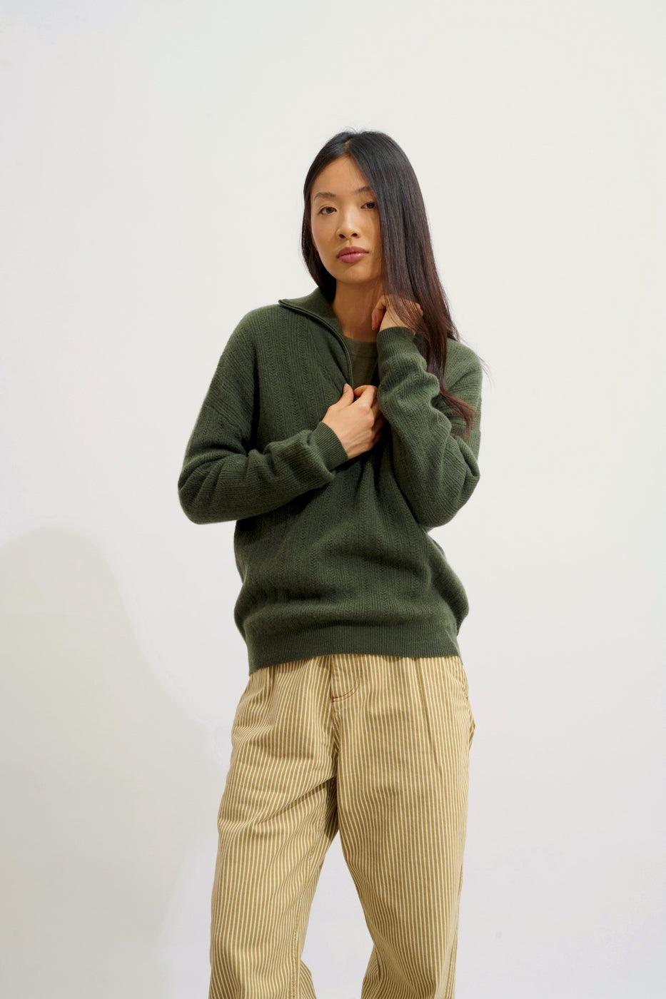 Pull Camionneur - Marie - Kaki