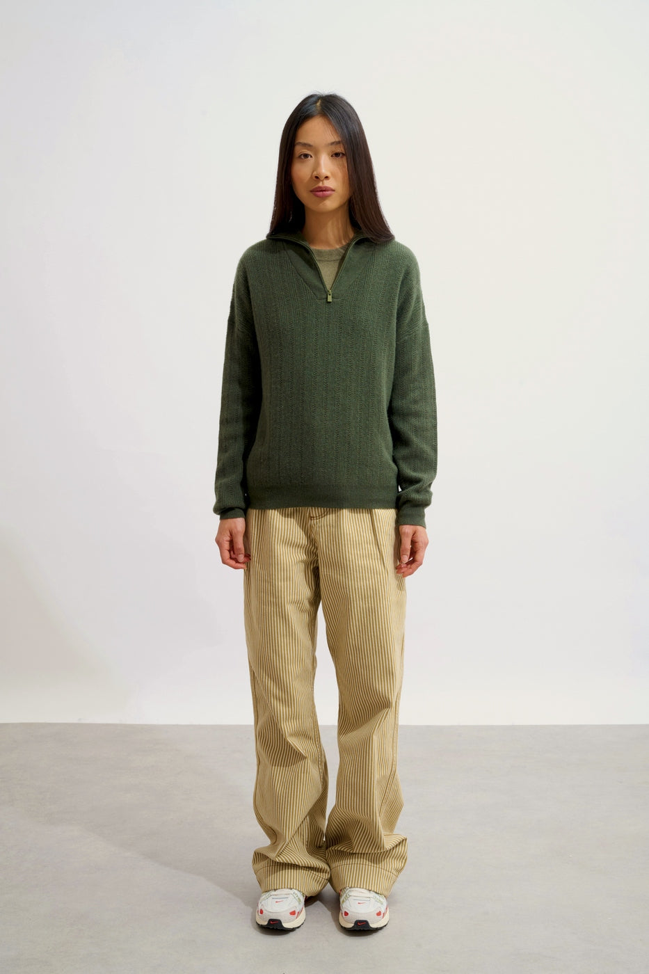 Pull Camionneur - Marie - Kaki