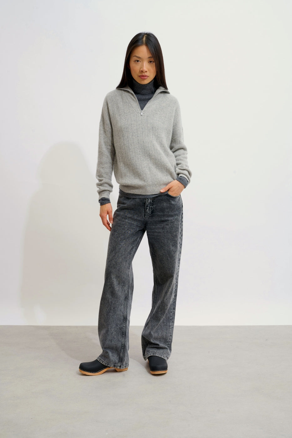 Pull Camionneur - Marie - Nuage Chiné
