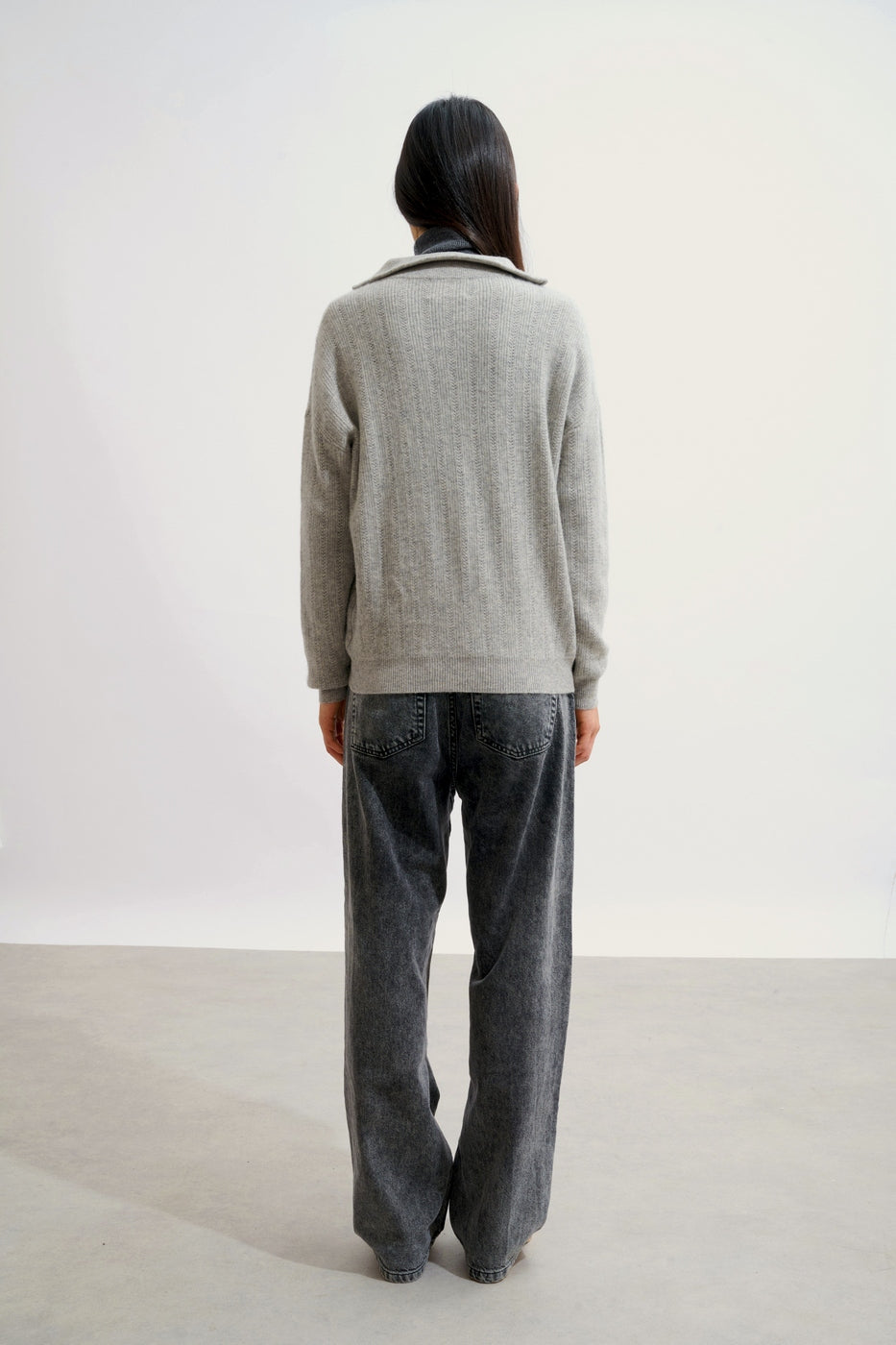 Pull Camionneur - Marie - Nuage Chiné