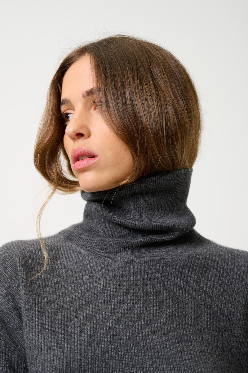 Pull Col Roulé - Roxane - Gris