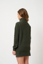 Pull Col Roulé - Roxane - Kaki