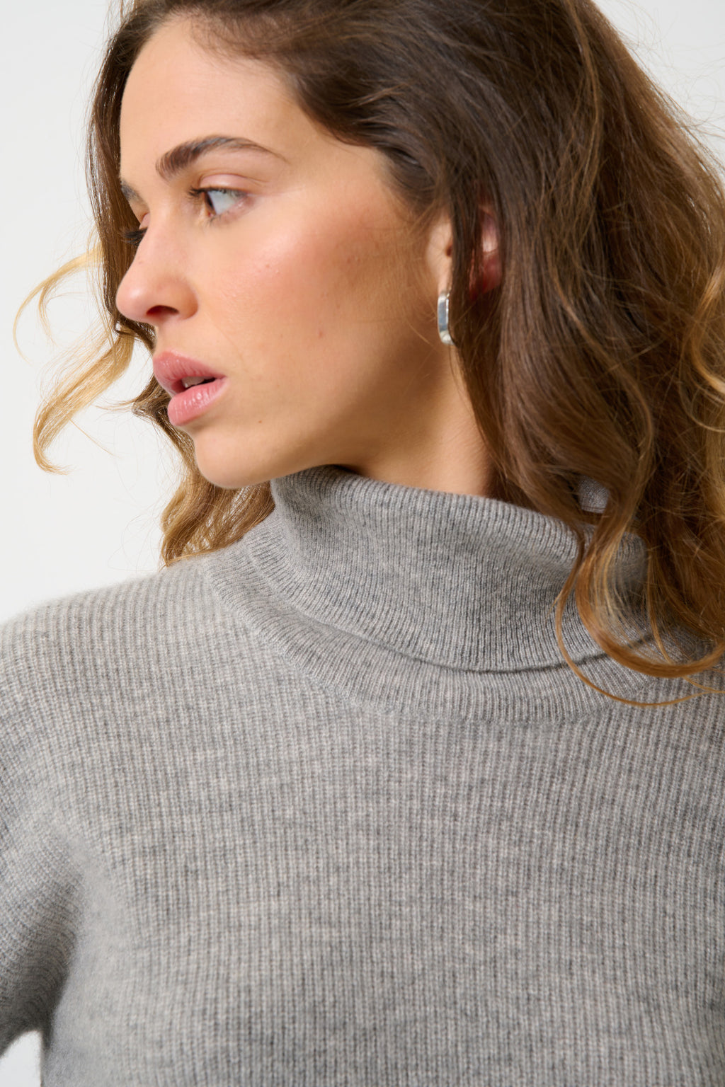 Roll-Neck Jumper - Roxane - Cloud Marl