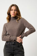 Turtleneck Sweater - Eileen - Brown