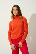 Turtleneck Jumper - Cassy - Orange