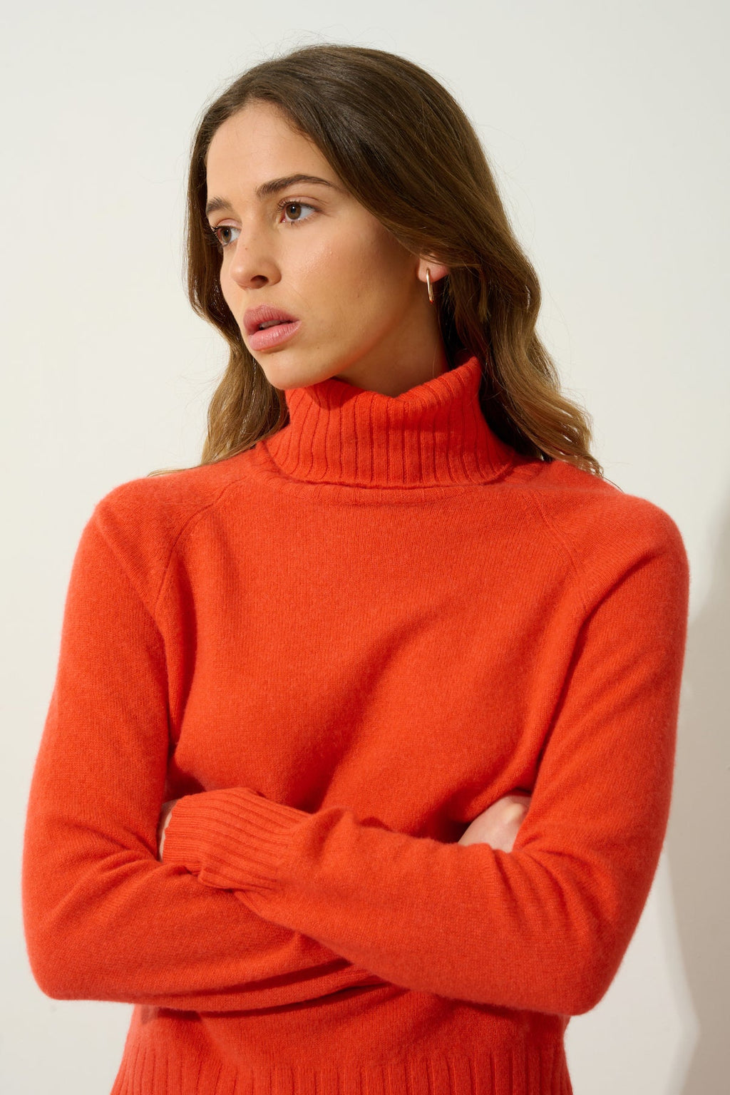 Turtleneck Jumper - Cassy - Orange
