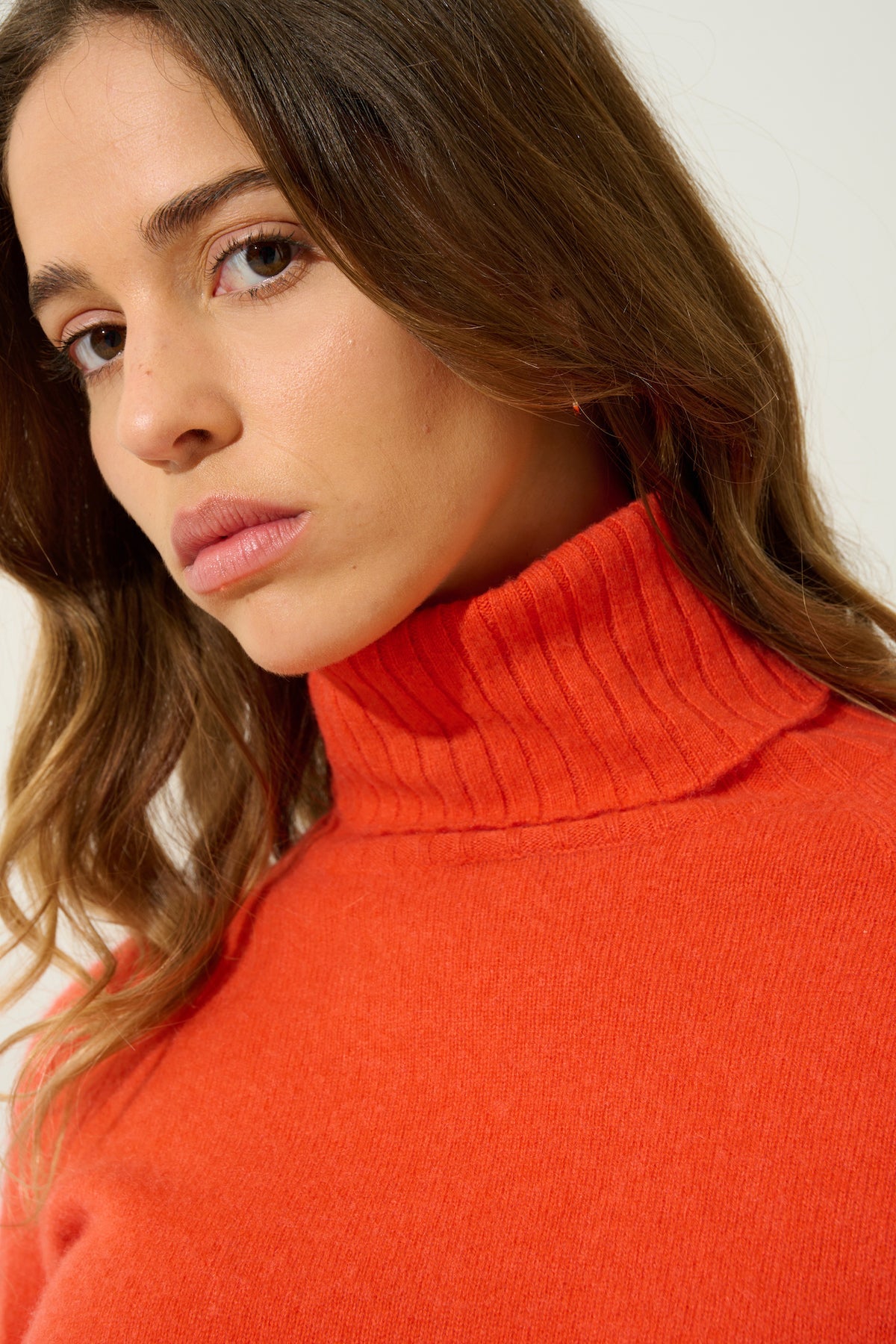 Turtleneck Jumper - Cassy - Orange