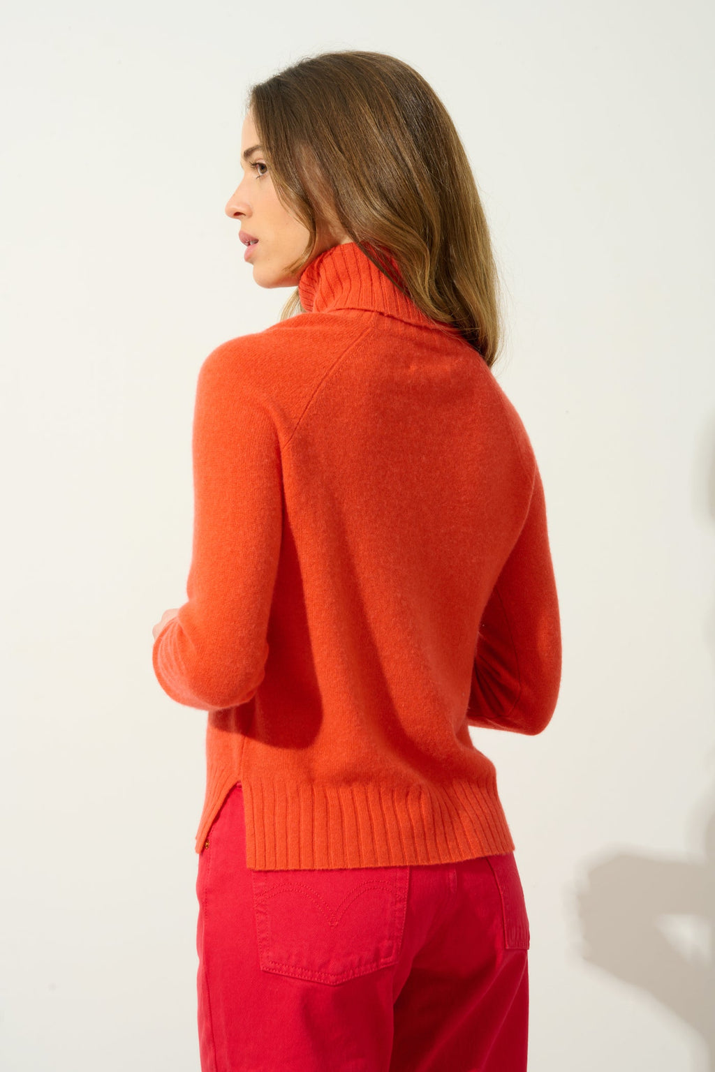 Turtleneck Jumper - Cassy - Orange