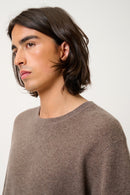 T-Shirt Col Rond - Maya - Taupe Chiné