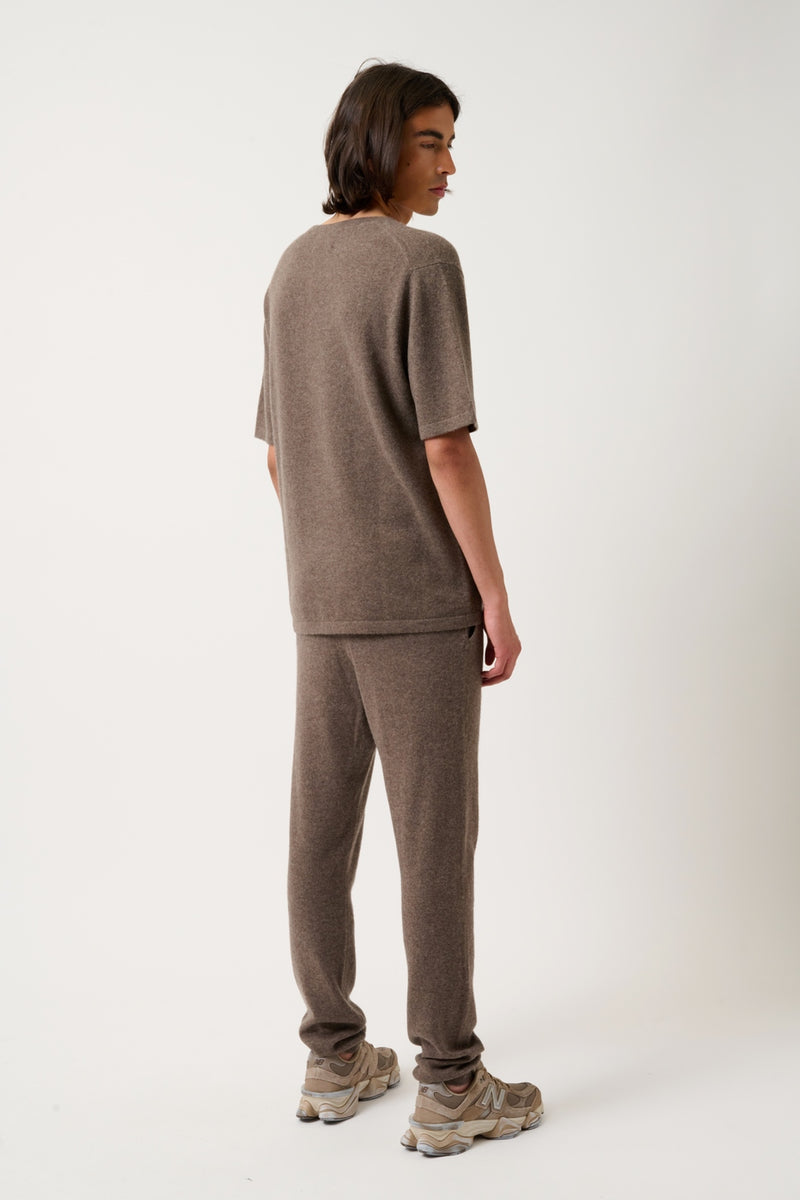 T-Shirt Col Rond - Maya - Taupe Chiné