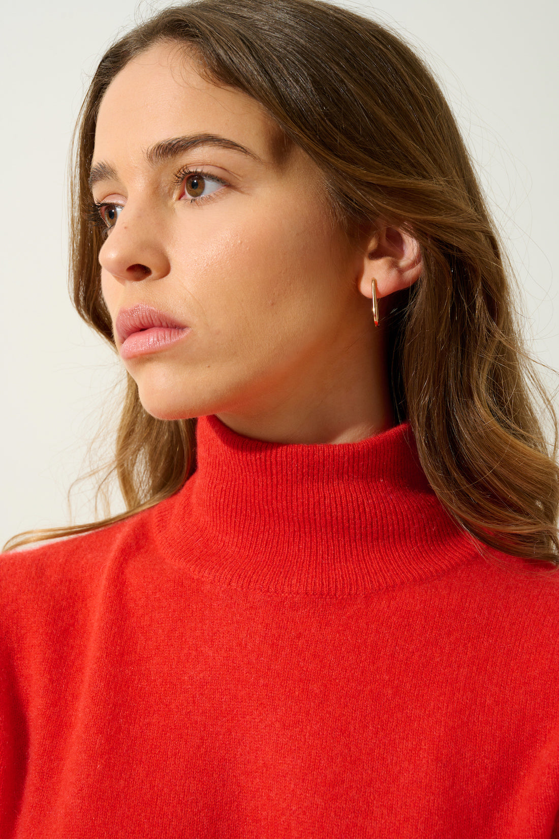 Pull Col Roulé - Eileen - Tomate