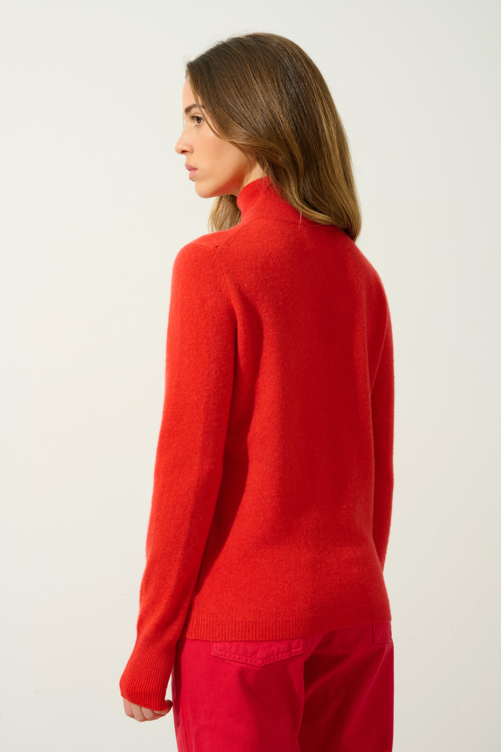 Pull Col Roulé - Eileen - Tomate