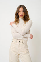 Roll-Neck Jumper - Eileen - Ivory