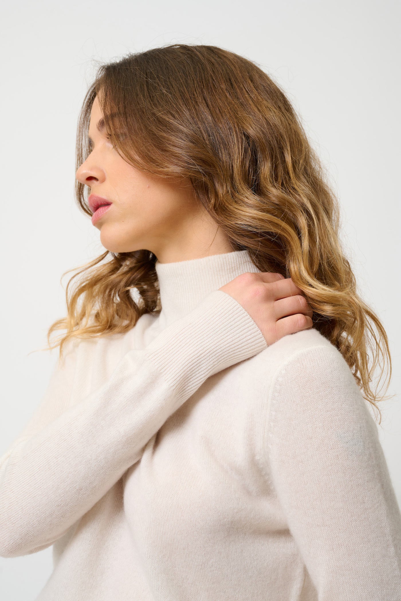 Roll-Neck Jumper - Eileen - Ivory