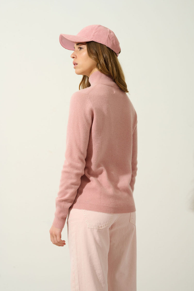 Pull Col Roulé - Eileen - Bois De Rose