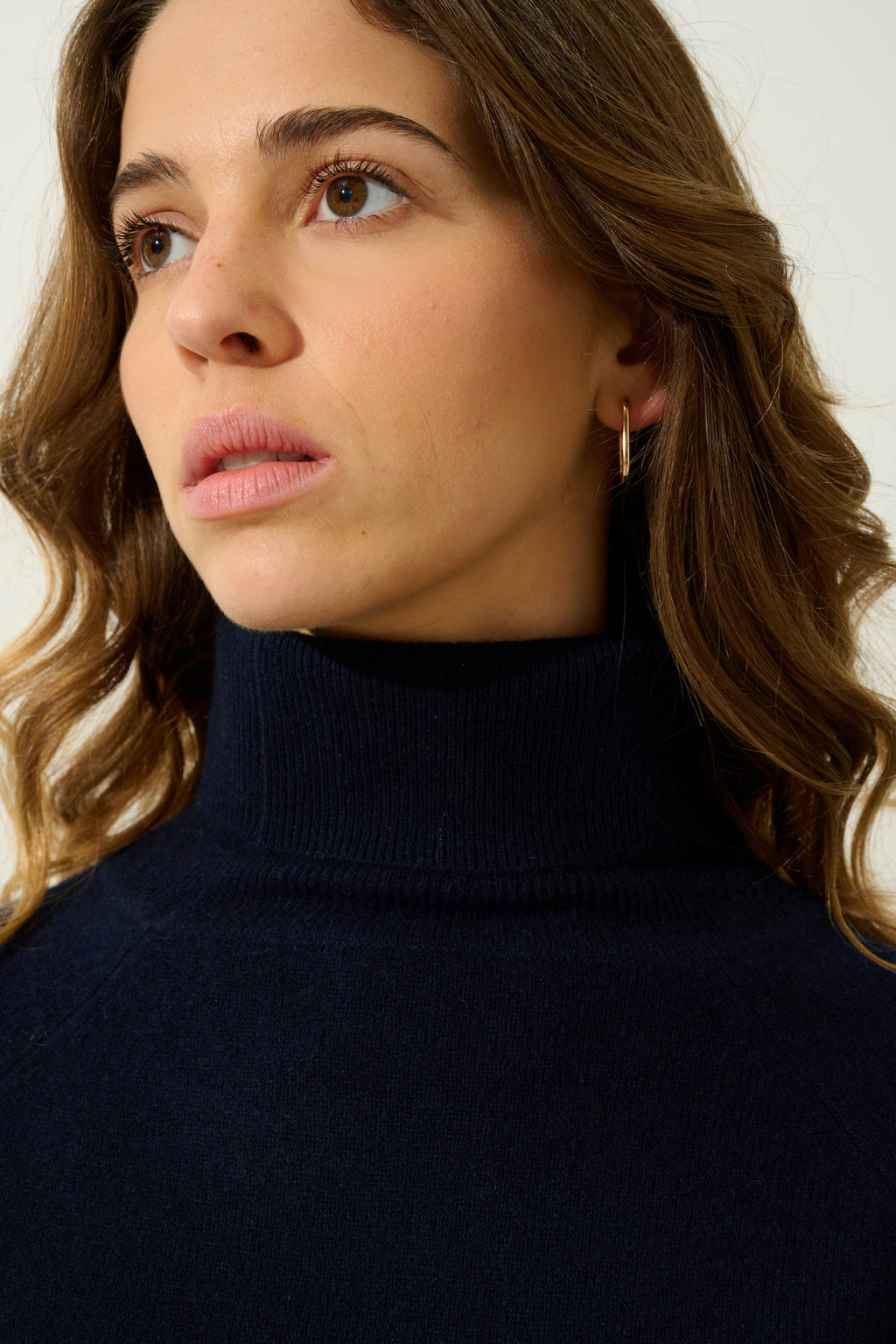 Roll Neck Jumper - Madeline - Navy