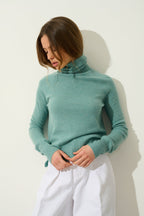 Jersey Cuello Vuelto - Cassy - Verde Chiné