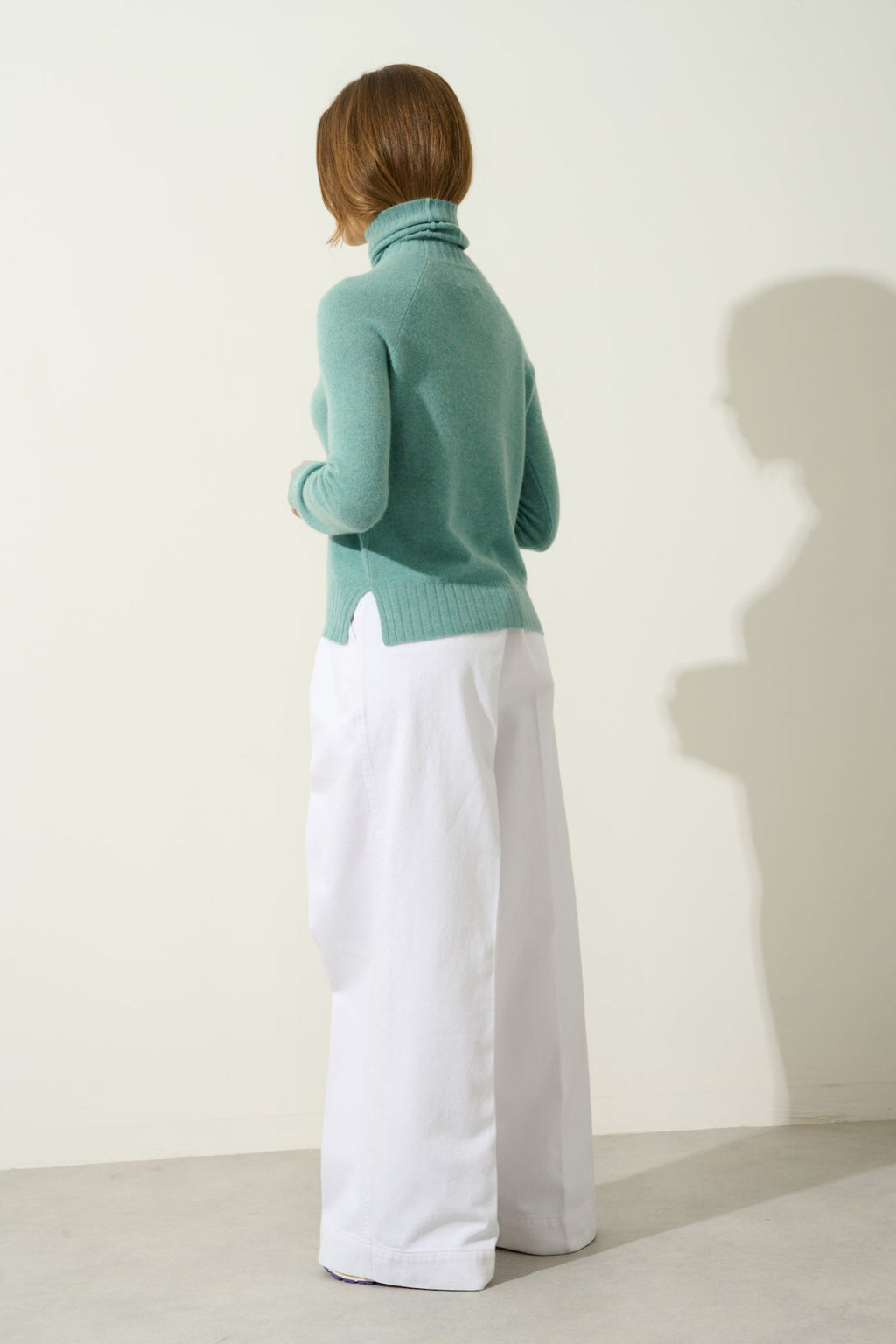Jersey Cuello Vuelto - Cassy - Verde Chiné