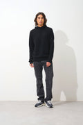 Hooded Jumper - 100% 2-Ply Cashmere - Black