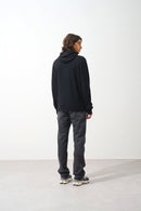 Pull Capuche - 100% Cachemire 2 Fils - Noir