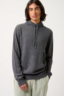 Pull Capuche - 100% Cachemire 2 Fils - Anthracite Chiné - Homme