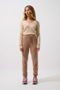 Joggingbroek Anika - Gemêleerd Camel
