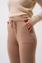 Joggingbroek Anika - Gemêleerd Camel