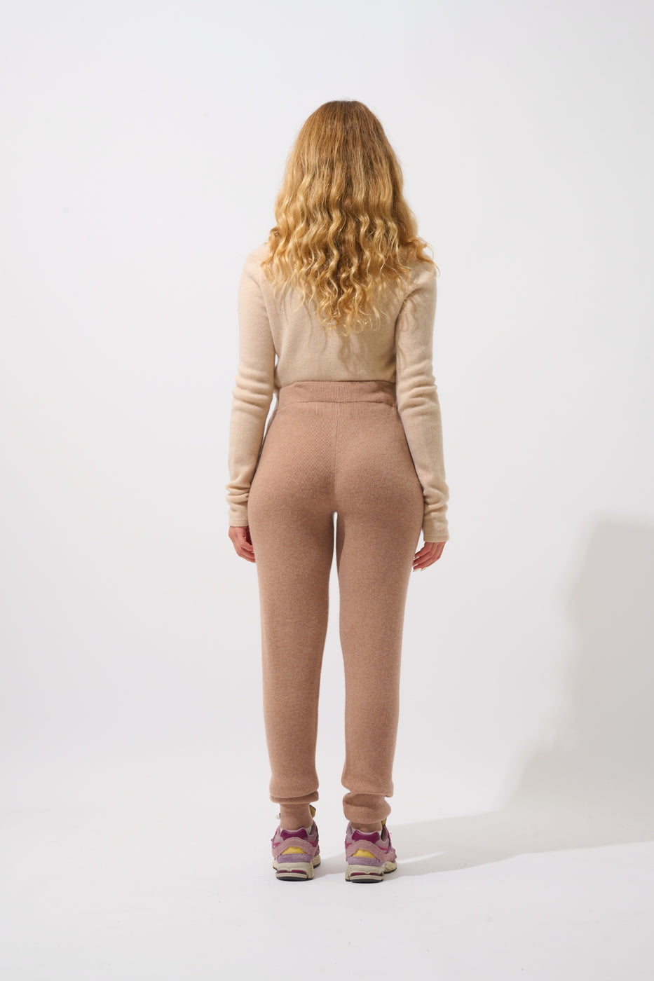 Joggingbroek Anika - Gemêleerd Camel