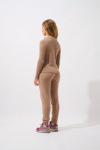 Pull Camionneur Asta - Camel Chiné - 100% Cachemire 2 Fils