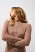 Pull Camionneur Asta - Camel Chiné - 100% Cachemire 2 Fils