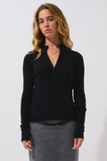 Jersey de cuello camionero - Asta - Negro