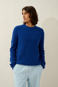 Pull Col Rond 4 Fils - Aksel - Outremer