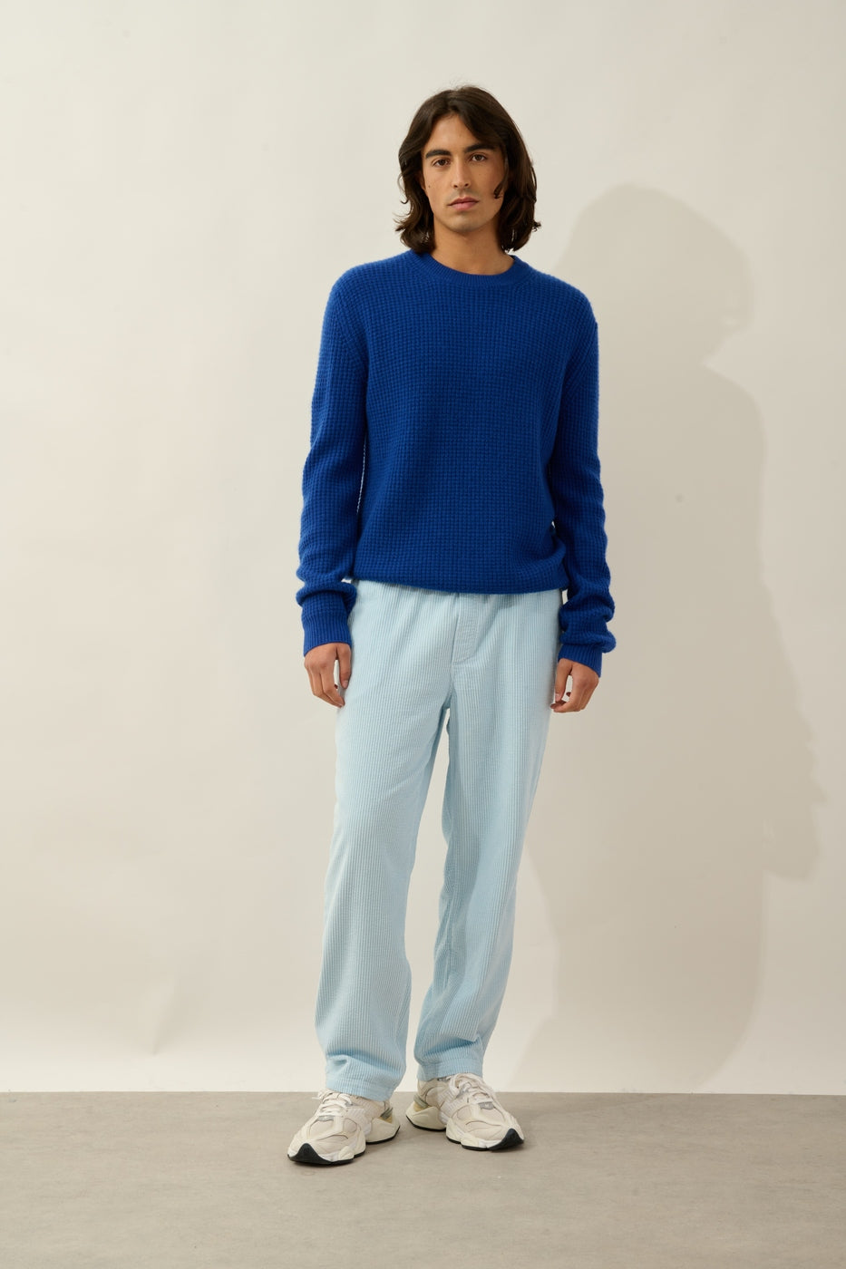 Pull Col Rond 4 Fils - Aksel - Outremer