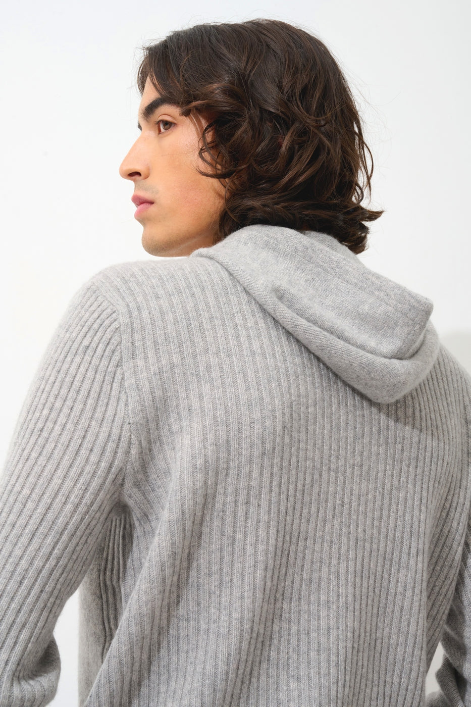 Pull Capuche 4 Fils - Bendt - Nuage Chiné